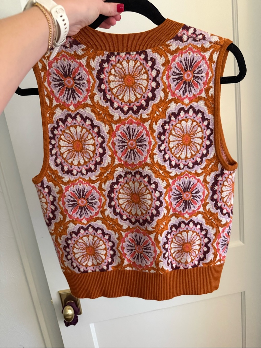 Anthropologie Maeve Jacquard sweater vest - Picture 3 of 4